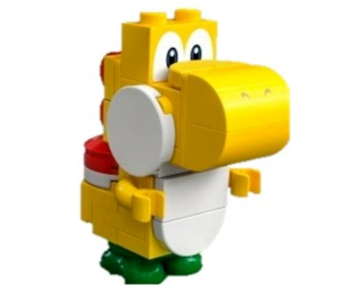 Lego Yellow Yoshi 71422 30509 White Tile Super Mario Minifigure