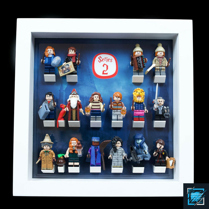 Brickohaulic White Display Frame for Harry Potter Series 2 Minifigures 71028