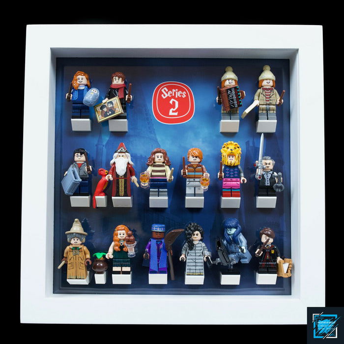 Brickohaulic White Display Frame for Harry Potter Series 2 Minifigures 71028