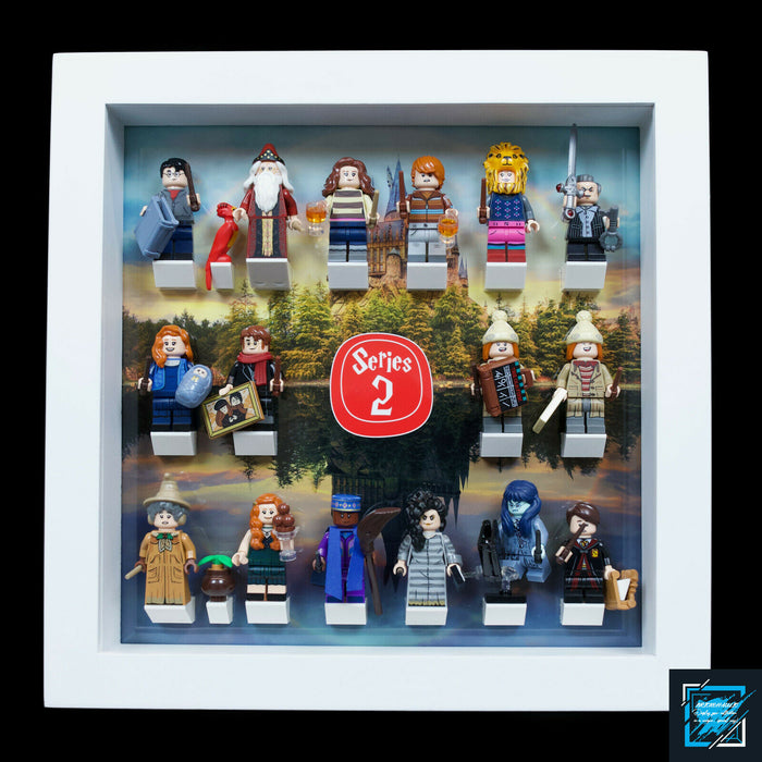 Brickohaulic White Display Frame for Harry Potter Series 2 Minifigures 71028