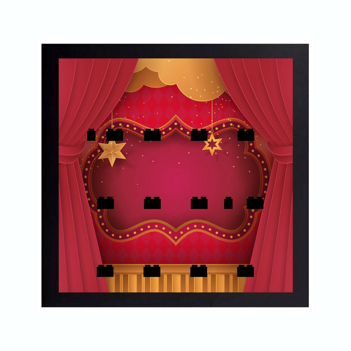 Brickohaulic Black Display 3D Frame Case for The Muppets Minifigures 71033