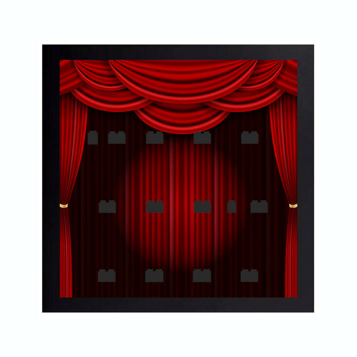 Brickohaulic Black Display 3D Frame Case for The Muppets Minifigures 71033