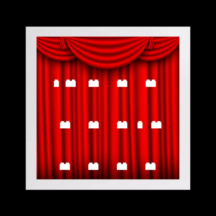 Brickohaulic White Display 3D Frame Case for The Muppets Minifigures 71033