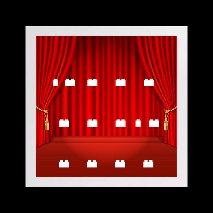 Brickohaulic White Display 3D Frame Case for The Muppets Minifigures 71033