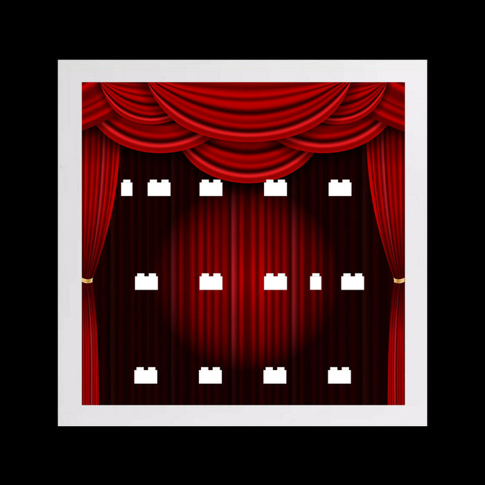 Brickohaulic White Display 3D Frame Case for The Muppets Minifigures 71033