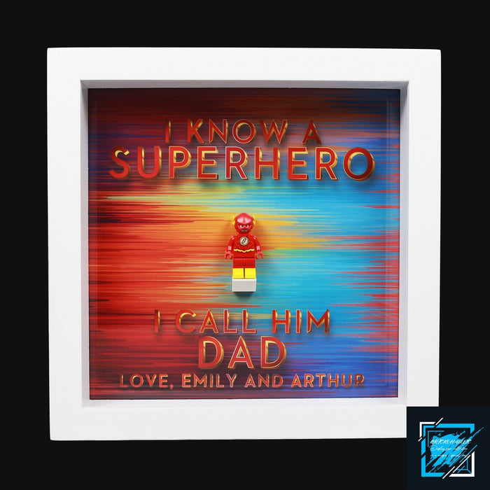 Personalized Display Frame for LEGO® Superhero® The Flash Minifigure