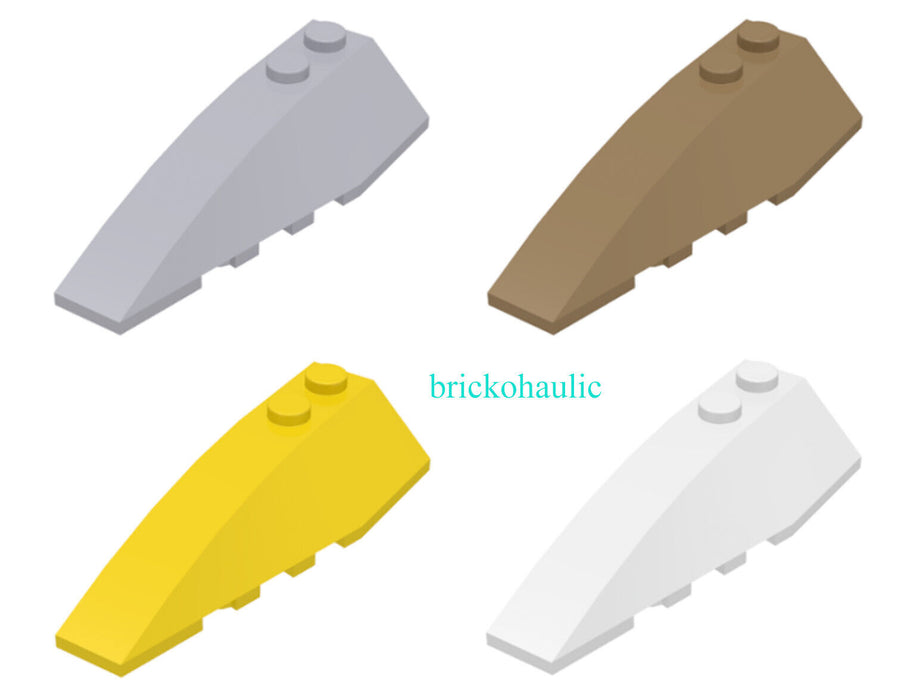 Lego Wedge 6 x 2 Left Parts Pieces Lot ALL COLORS