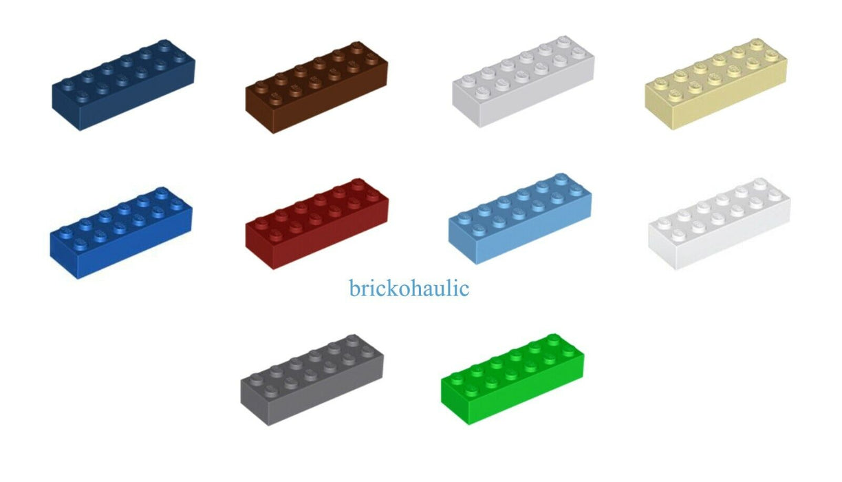 Lego Brick 2 x 6 Lot Parts Pieces Building Blocks ALL COLORS