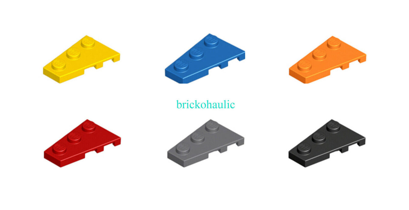 Lego Wedge Plate 3 x 2 Left Parts Pieces Lot ALL COLORS