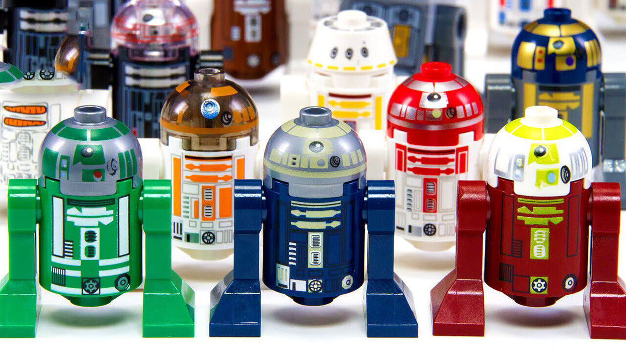 Lego R2-D2, R3-D5, R7-A7 T7-O1 Star Wars Astromech Droid Minifigure Lot YOU PICK