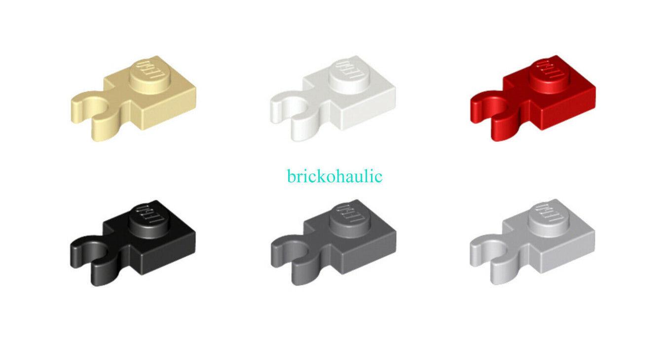 Lego Plate Modified 1 x 1 Clip Vertical Type 4 (thick open O) Parts Lot
