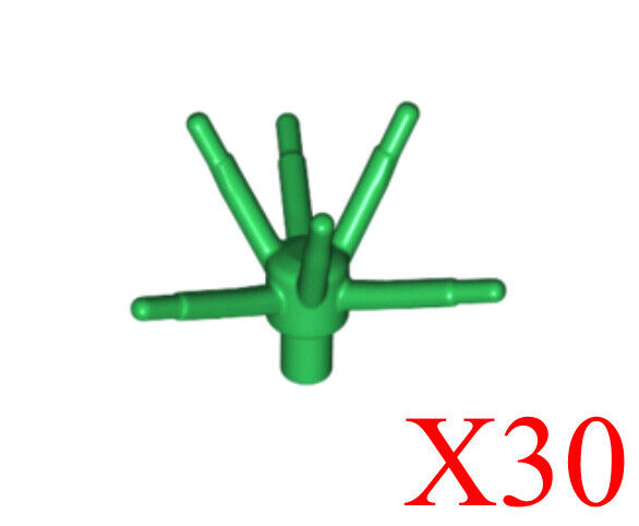 Lego Plant Flower Stem with Bar and 6 Stems Lot of 30 Parts Pieces ALL COLORS