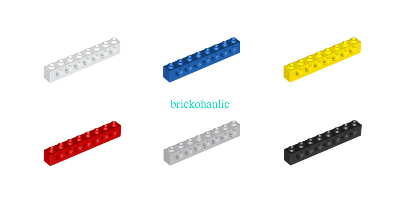 Lego Technic Brick 1 x 8 with Holes Parts Pieces Lot ALL COLORS