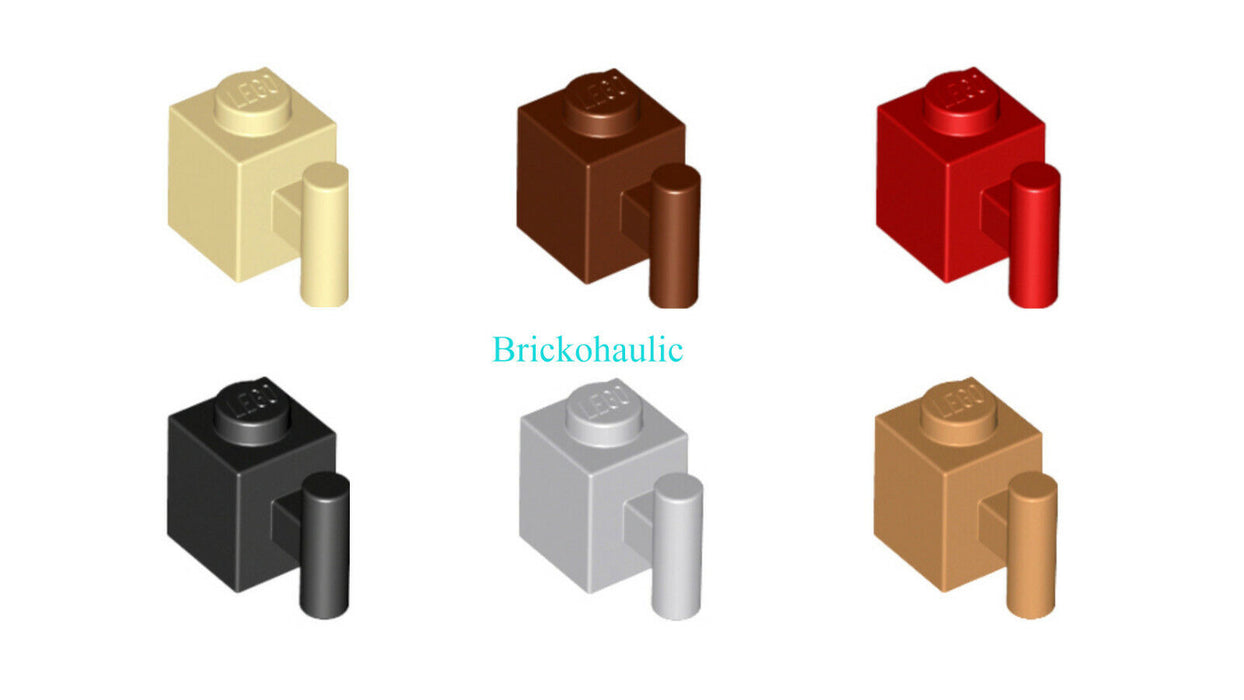 Lego Brick Modified 1 x 1 with Handle Parts Pieces Lot ALL COLORS