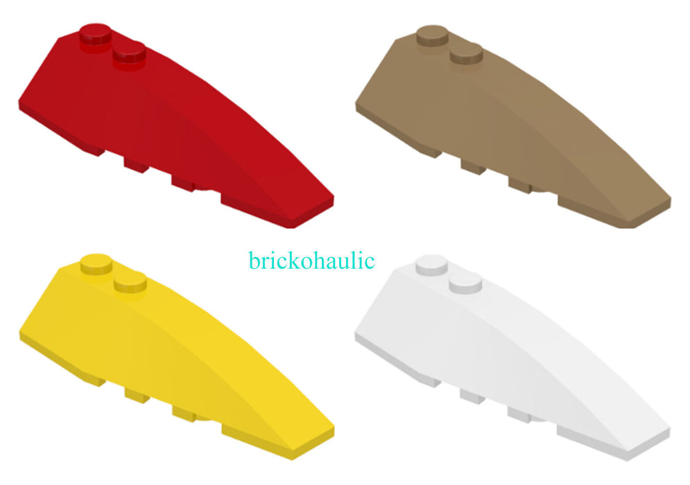 Lego Wedge 6 x 2 Right Parts Pieces Lot ALL COLORS