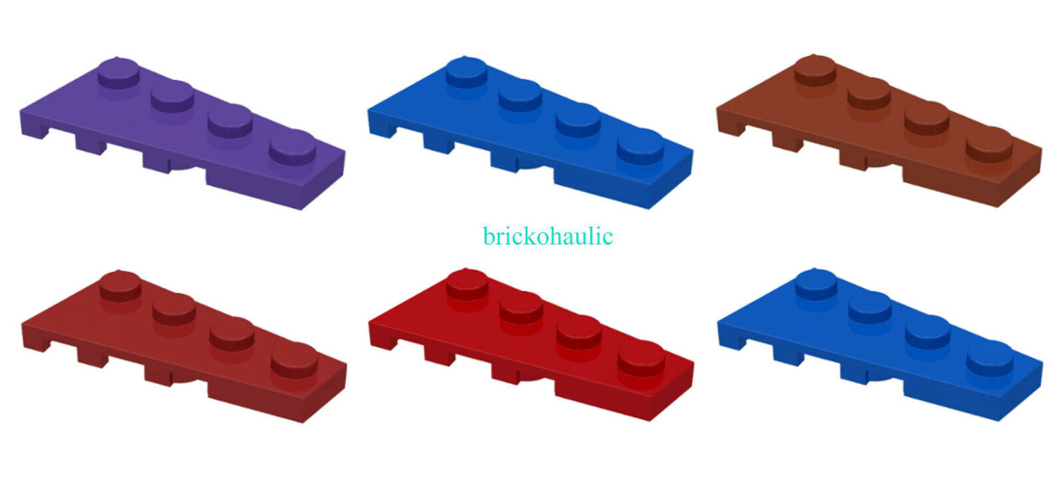 Lego Wedge Plate 4 x 2 Right Parts Pieces Lot ALL COLORS