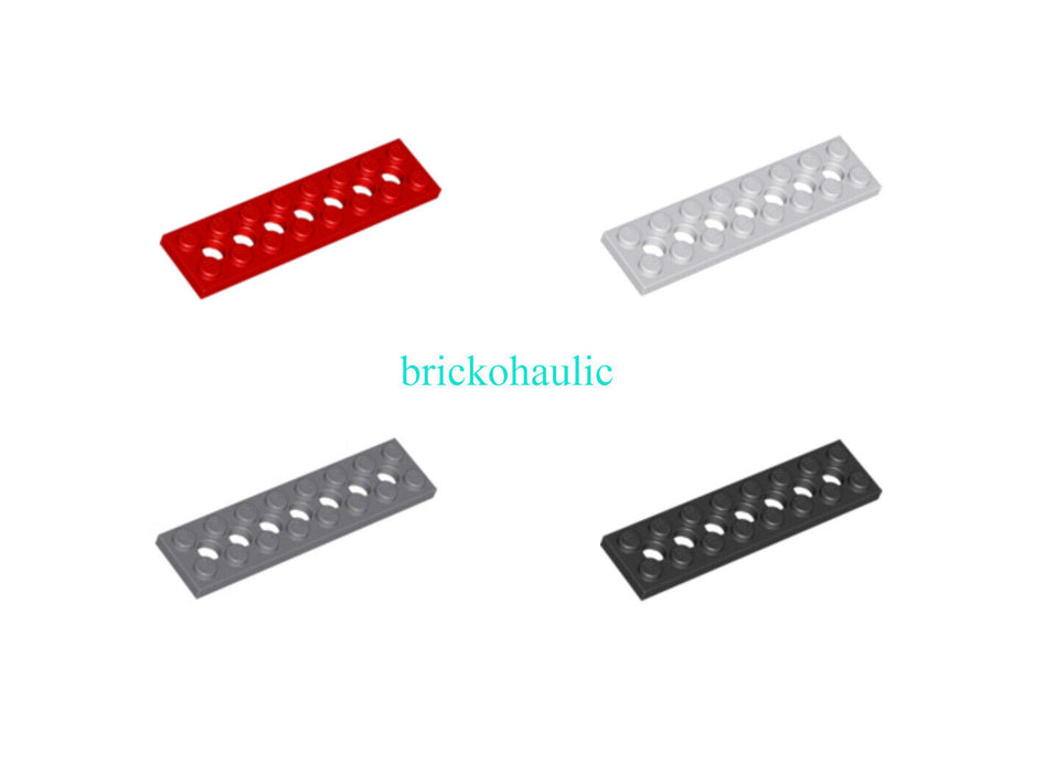 Lego Technic Plate 2 x 8 with 7 Holes Parts Pieces Lot ALL COLORS