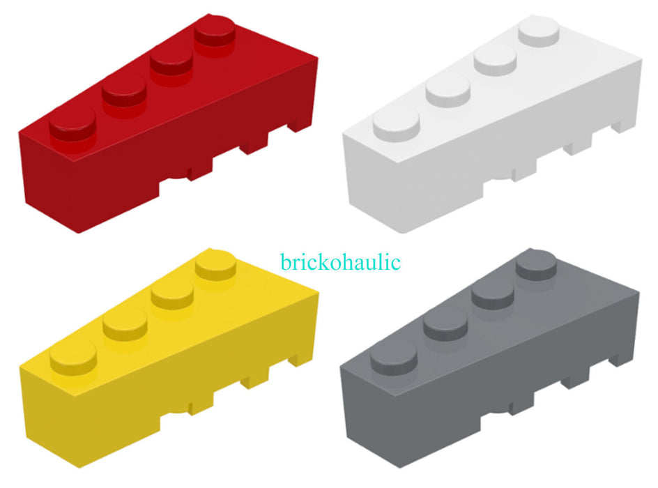 Lego Wedge 4 x 2 Left Parts Pieces Lot ALL COLORS