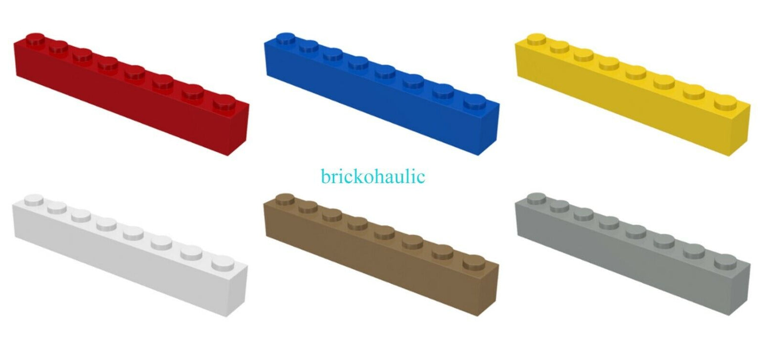 Lego Brick 1 x 8 Parts Pieces Lot Building Blocks ALL COLORS