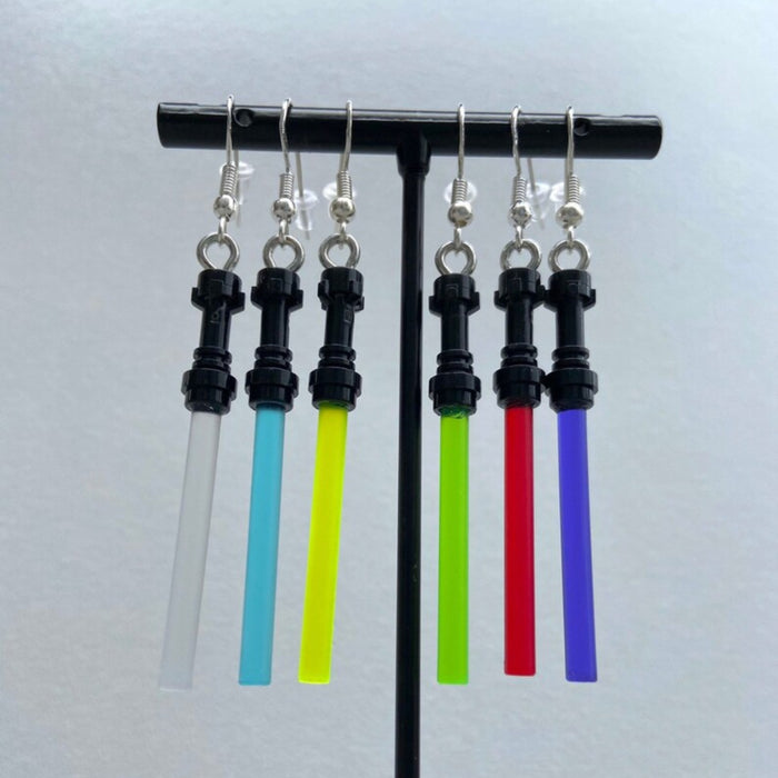 Brickohaulic Saber Earrings Handmade with LEGO® Bricks Parts