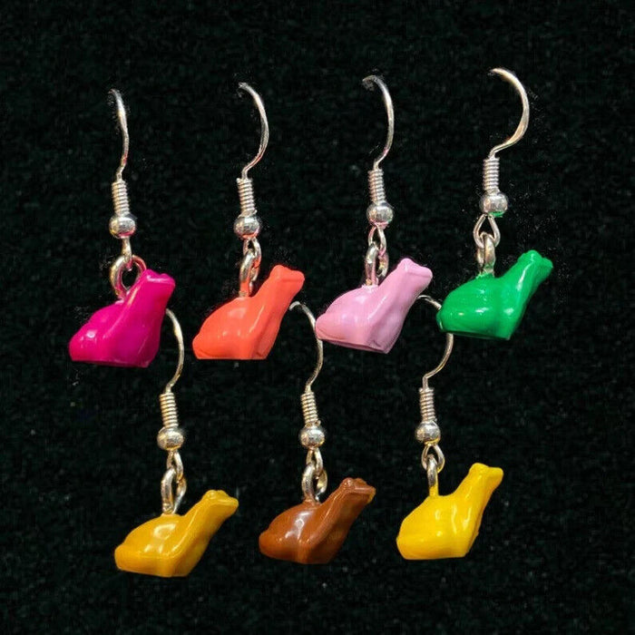 Brickohaulic Frog Earrings Handmade with LEGO® Bricks Parts