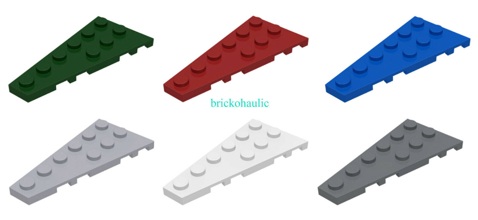 Lego Wedge Plate 6 x 3 Left Parts Pieces Lot ALL COLORS