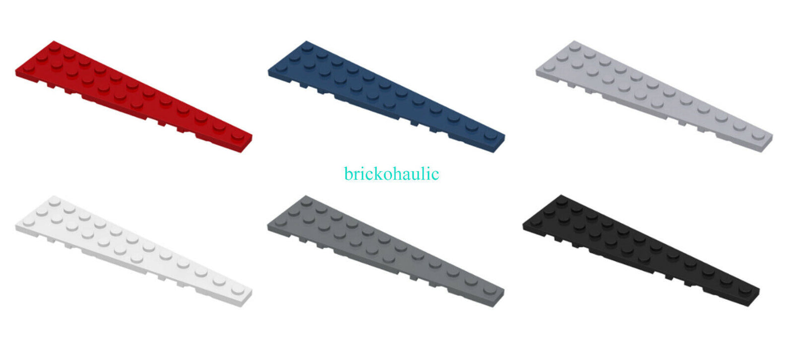 Lego Wedge Plate 12 x 3 Right Parts Pieces Lot ALL COLORS