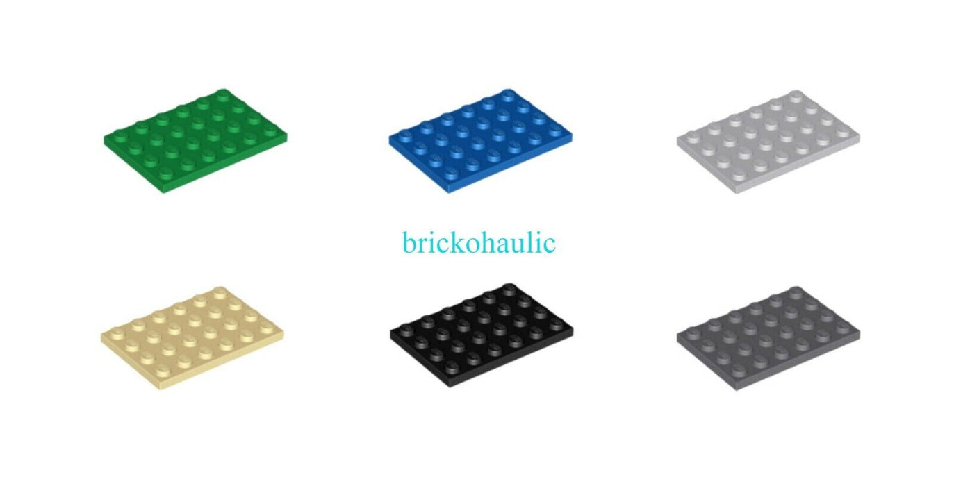 Lego Plate 4 x 6 Parts Pieces Lot Building Blocks ALL COLORS