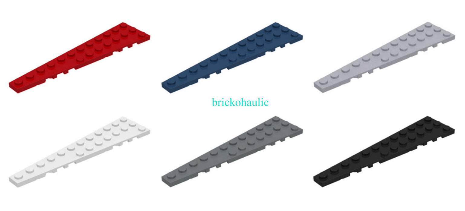 Lego Wedge Plate 12 x 3 Left Parts Pieces Lot ALL COLORS