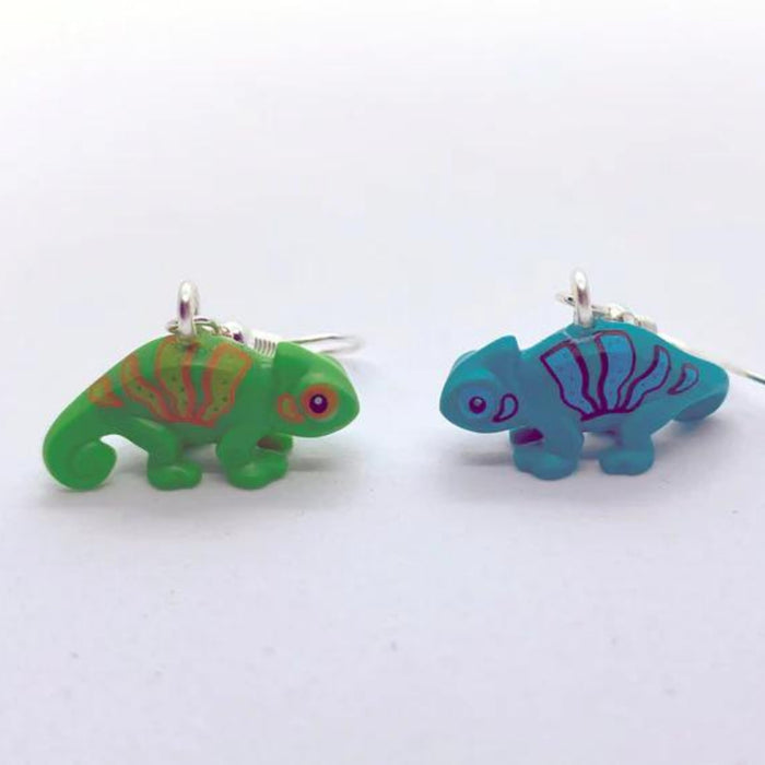 Brickohaulic Lizard Earrings Handmade with LEGO® Bricks Parts