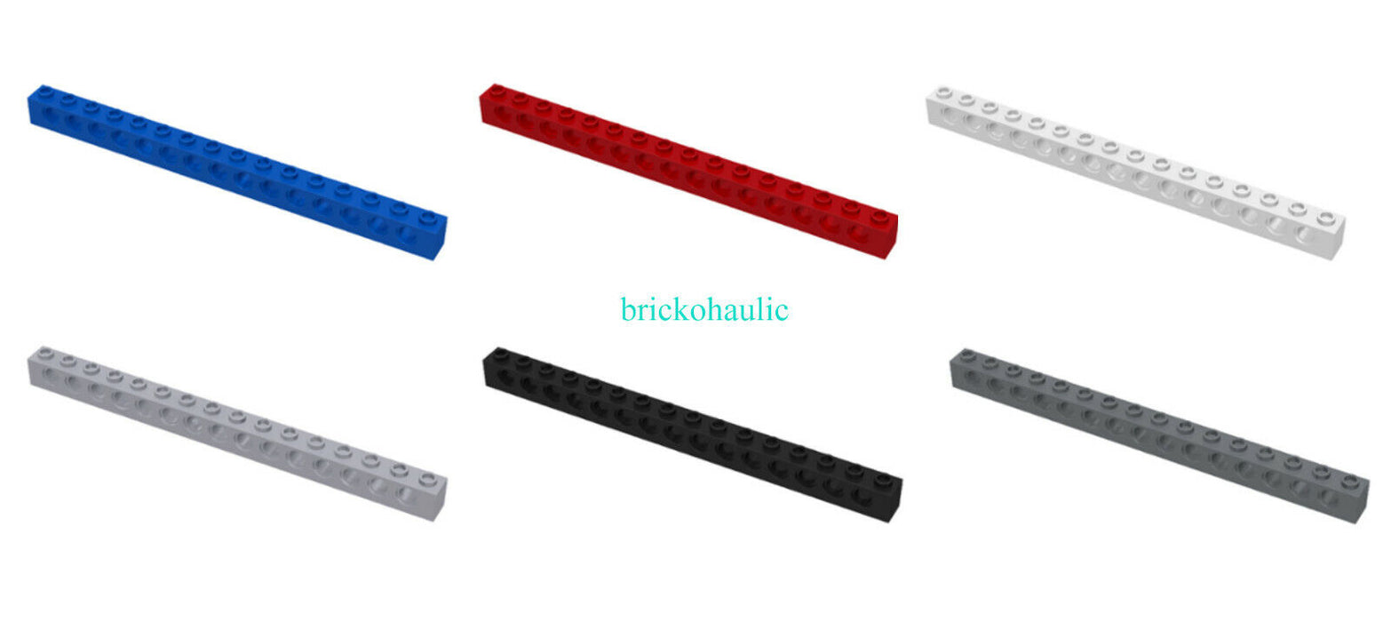 Lego Technic Brick 1 x 16 with Holes Parts Pieces Lot ALL COLORS