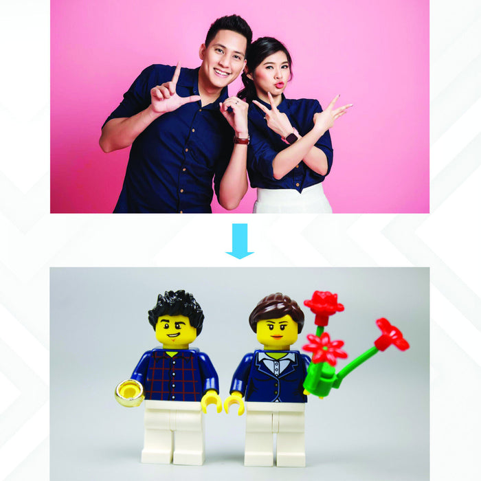 Personalized Custom Lego Minifigure Birthday Anniversary Gift Him Her