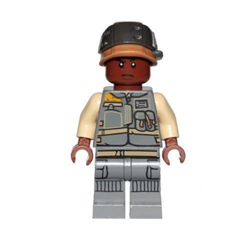 Lego Rebel Trooper 75164 Reddish Brown Head Star Wars Rogue One Minifigure