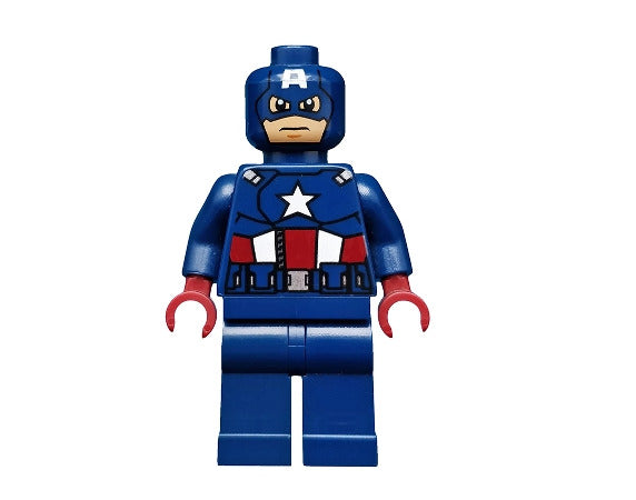 Lego Captain America 6865 Dark Blue Suit Super Heroes Minifigure