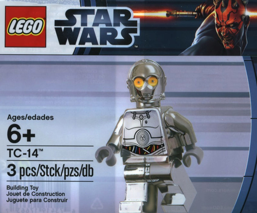 Lego TC-14 Protocol Droid Chrome Silver Polybag Star Wars Minifigure New Sealed