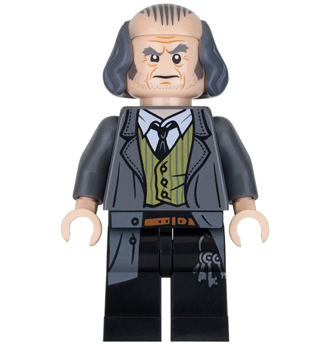 Lego Argus Filch 75953 Bald on Top Harry Potter Minifigure