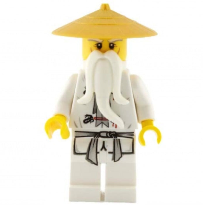 Lego Sensei Wu 9450 70505 Pearl Gold Hat Epic Dragon Battle Ninjago Minifigure