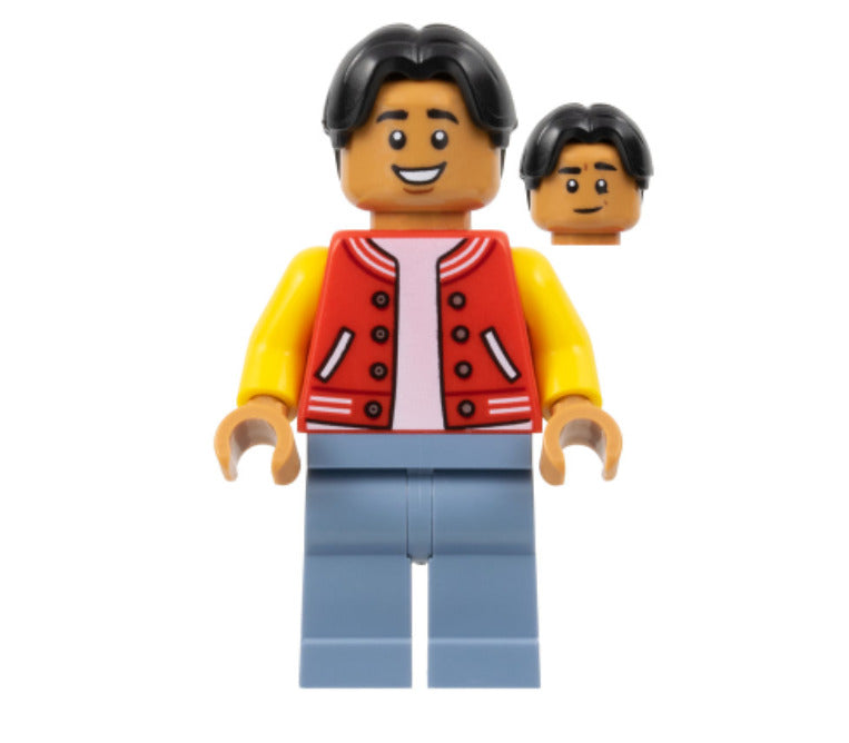 Lego Ned Leeds 76261 Red and Yellow Letter Jacket Super Heroes Minifigure