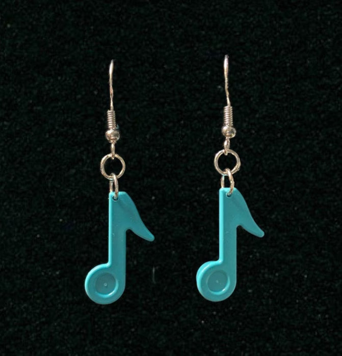 Brickohaulic Eighth Note Earring Handmade with LEGO® Bricks Parts