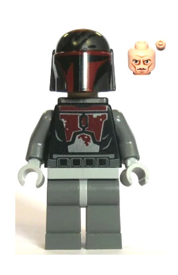 Lego Mandalorian Super Commando 75022 High Brow Head Star Wars Minifigure