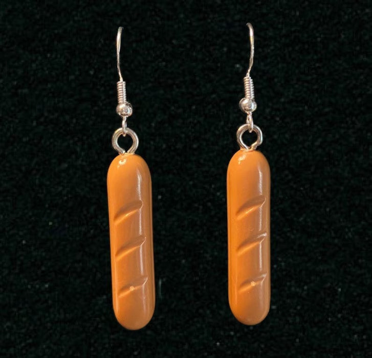 Brickohaulic Baguette Dangle Earrings Handmade with LEGO® Bricks Parts