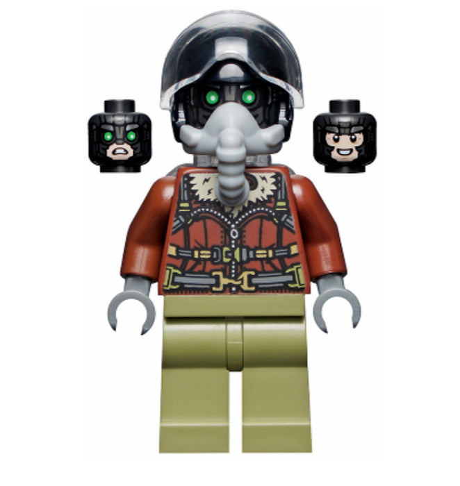 Lego Vulture 76195 Bomber Jacket & Aviator Oxygen Mask Super Heroes Minifigure