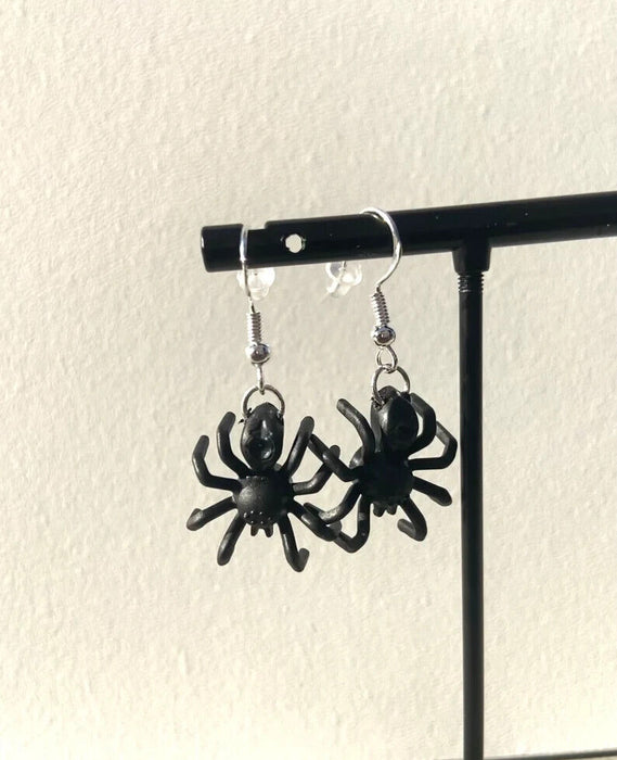 Brickohaulic Spider Dangle Earrings Handmade with LEGO® Bricks Parts