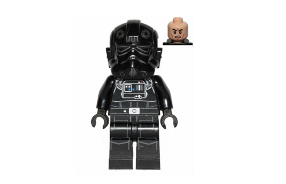 Lego Tie Fighter Pilot 75031 75056 Light Nougat Head Star Wars Minifigure