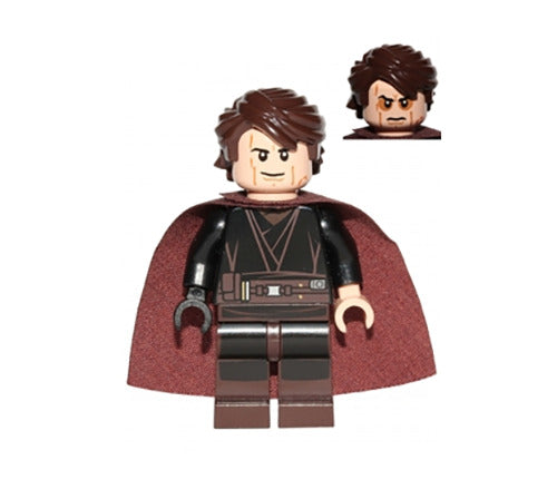 Lego Anakin Skywalker 9526 Sith Face, Cape Episode 3 Star Wars Minifigure