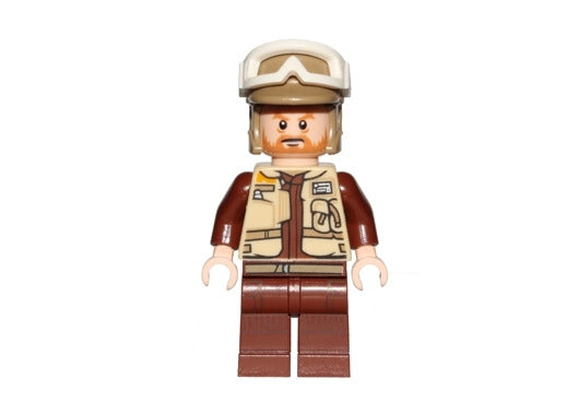 Lego Rebel Trooper Corporal Rostok 75164 Dark Tan Helmet Star Wars Minifigure