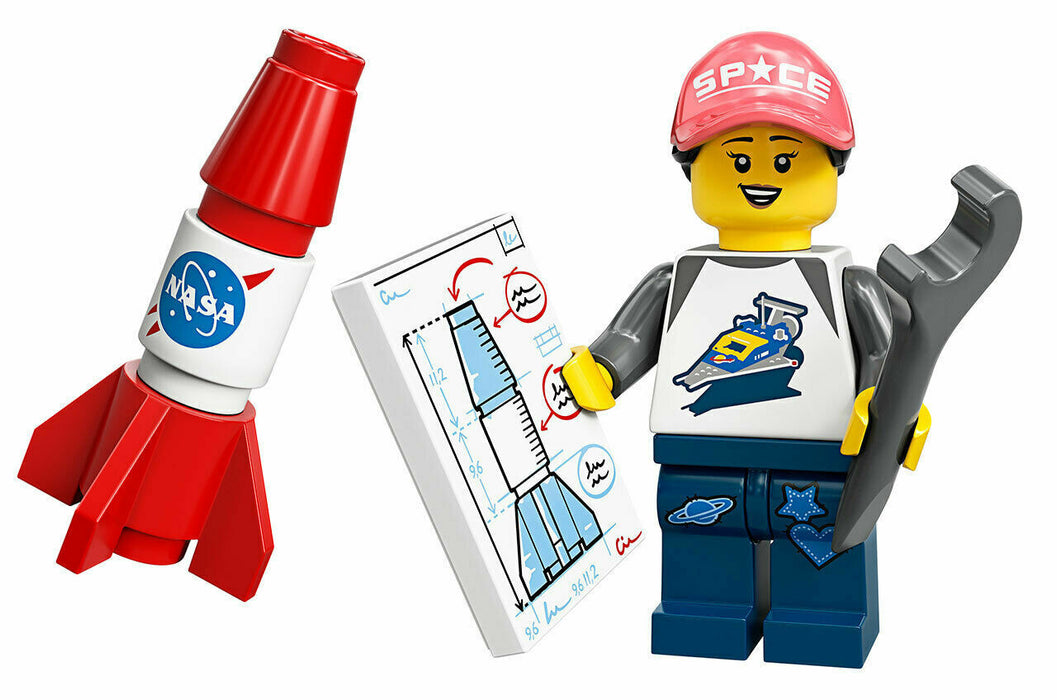 Lego Space Fan 71027 (aka NASA Rocket Girl) Series 20 Minifigure