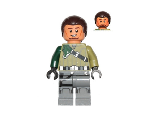 Lego Kanan Jarrus 75141 75084 75053 Dark Brown Hair Star Wars Rebels Minifigure