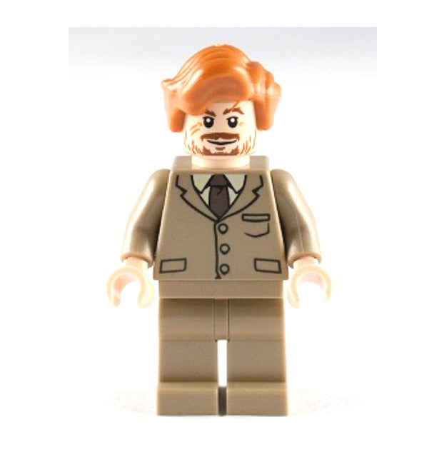 Lego Professor Remus Lupin 4867 Dark Tan Suit Harry Potter Minifigure