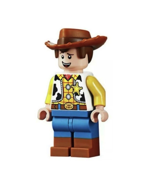 Lego Woody 10767 10766 Normal Legs, Open Mouth Smile Toy Story Minifigure